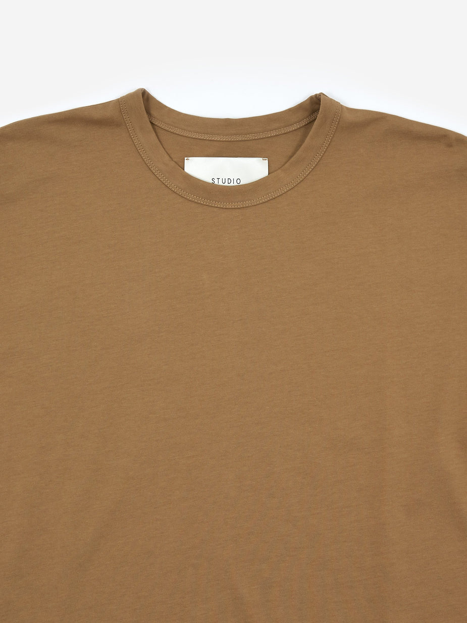 Studio Nicholson Studio Nicholson Longsleeve T-Shirt - Tan - Orange