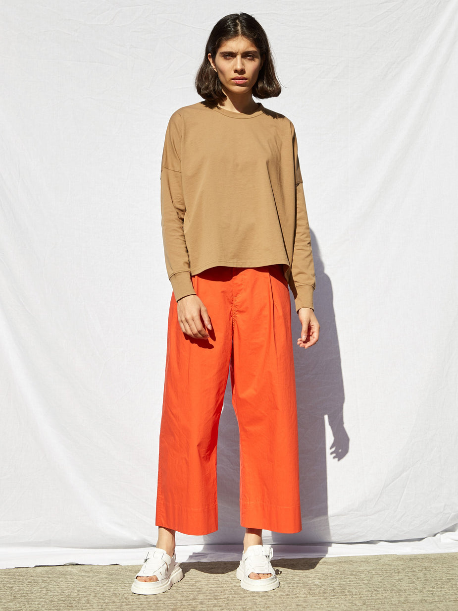 Studio Nicholson Studio Nicholson Pleat Front Wide Leg Trouser - Tomato - Other