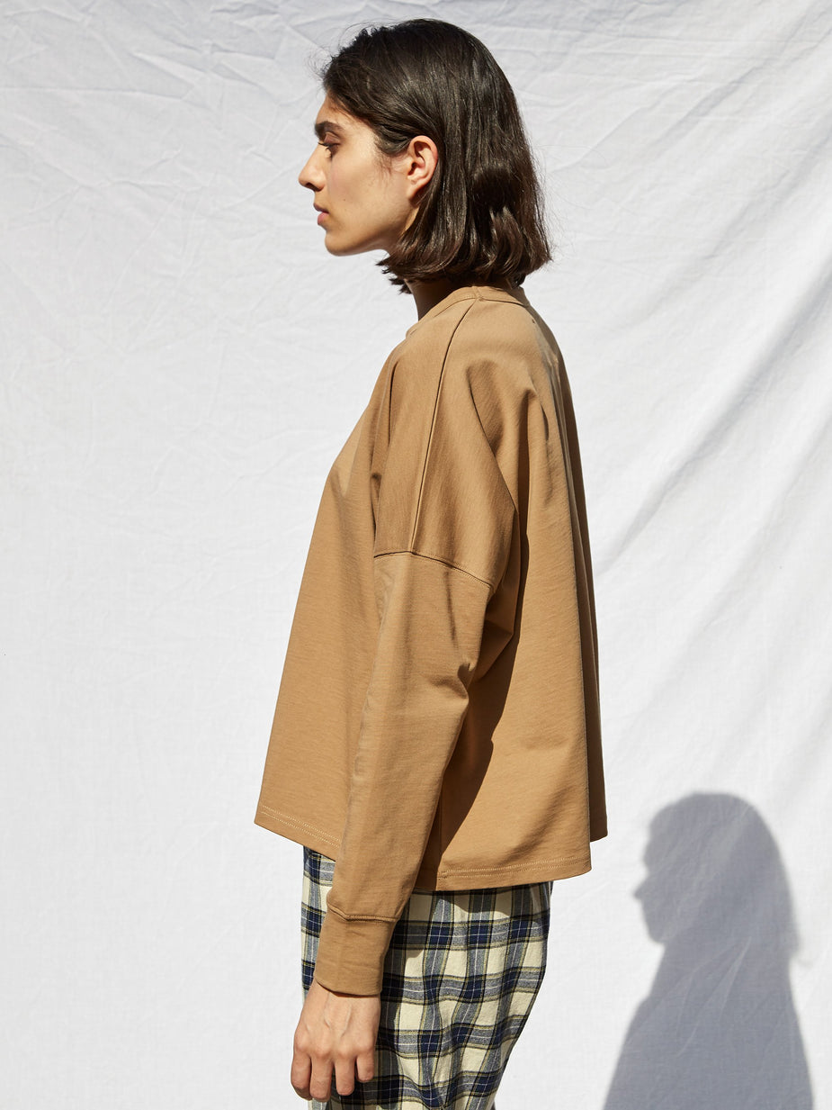 Studio Nicholson Studio Nicholson Longsleeve T-Shirt - Tan - Orange