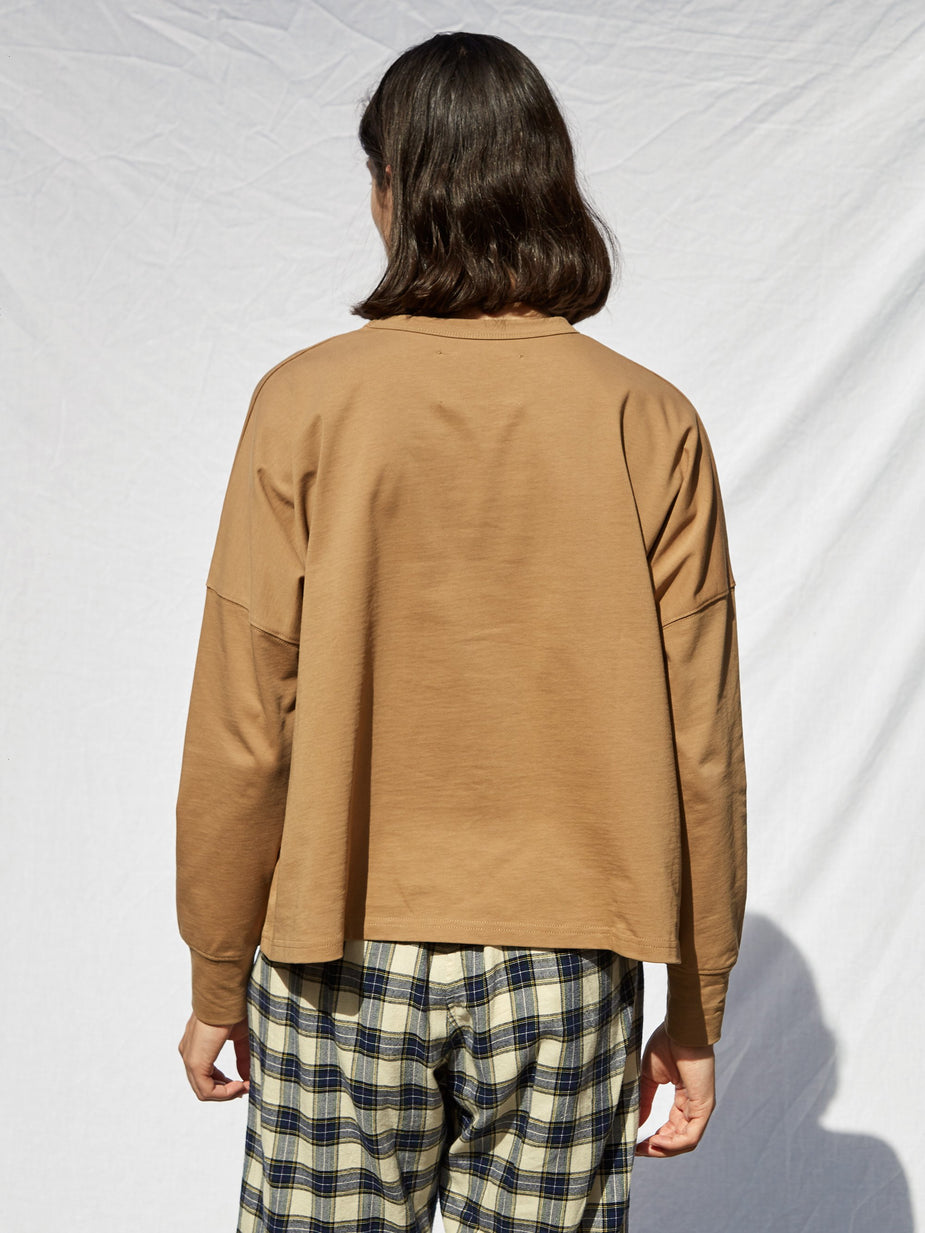 Studio Nicholson Studio Nicholson Longsleeve T-Shirt - Tan - Orange