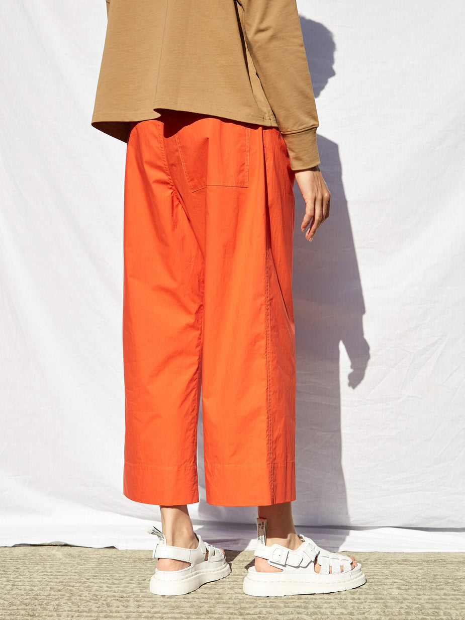 Studio Nicholson Studio Nicholson Pleat Front Wide Leg Trouser - Tomato - Other