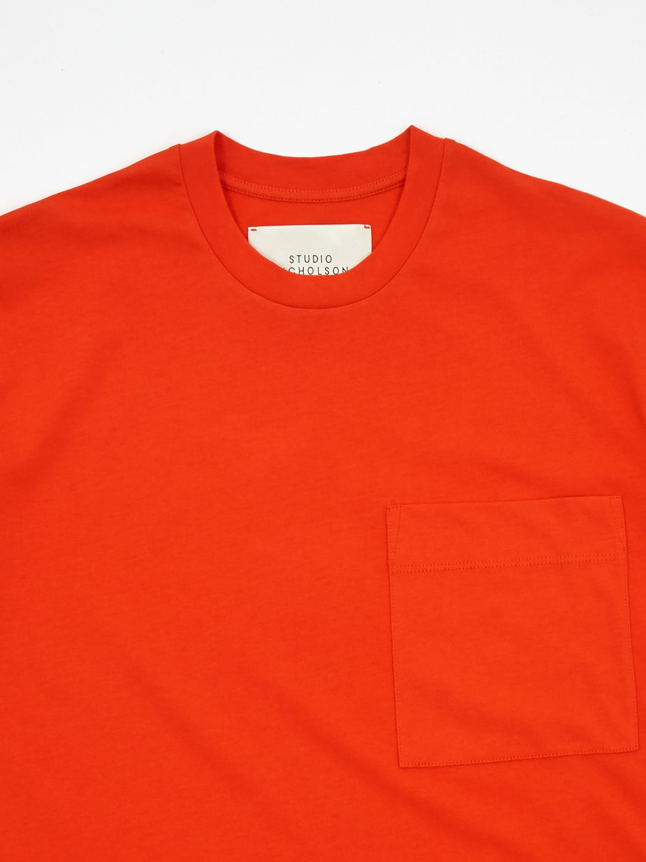 Studio Nicholson Studio Nicholson Shortsleeve Jersey Dress - Tomato - Other