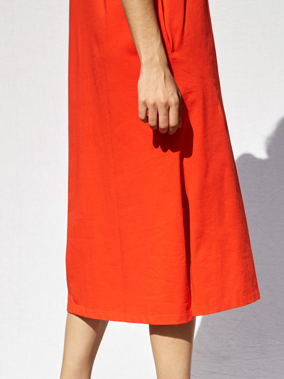 Studio Nicholson Studio Nicholson Shortsleeve Jersey Dress - Tomato - Other