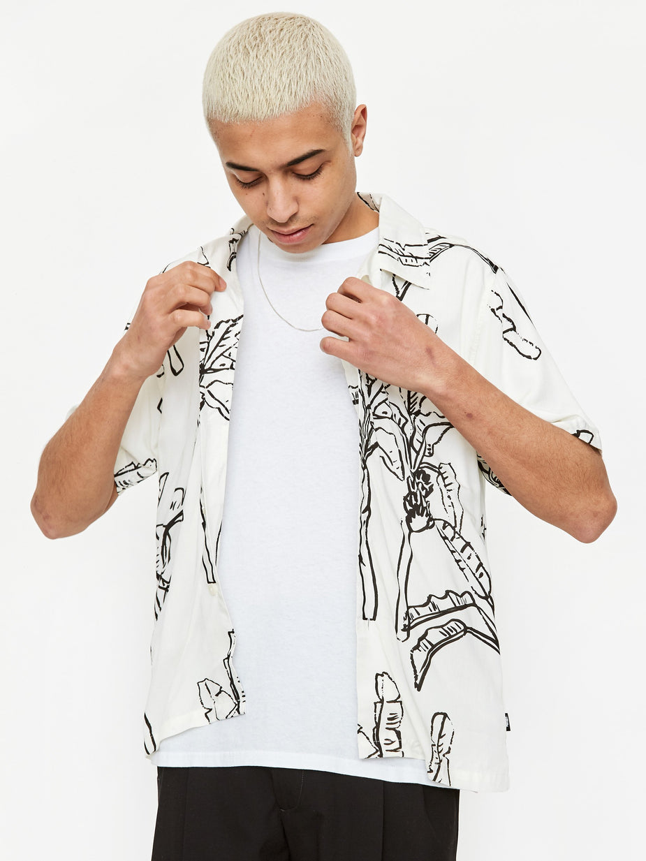 Stussy Stussy Banana Tree Shirt - Off White - White