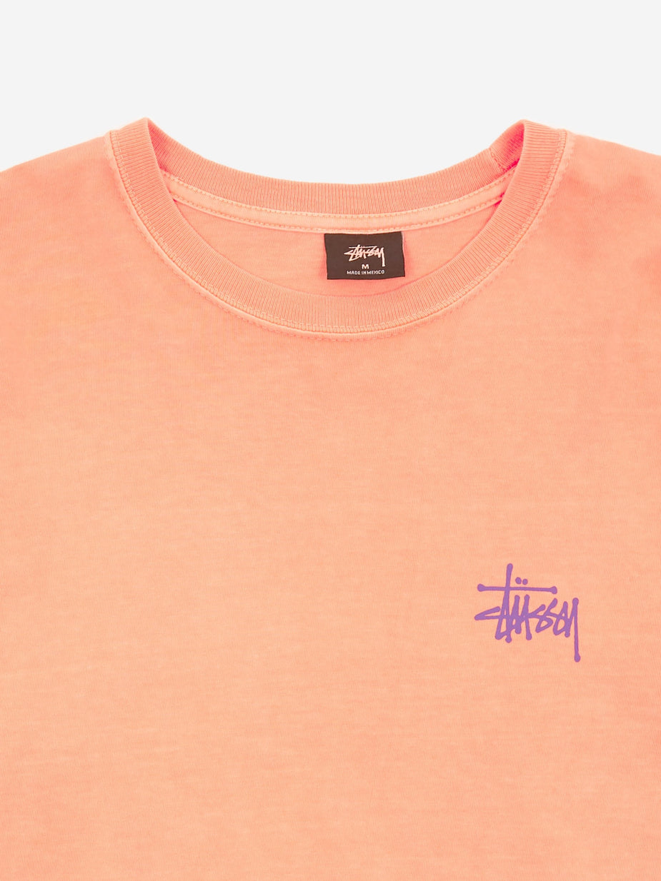 Stussy Stussy Basic Pigment Dyed T-Shirt - Neon Orange - Orange