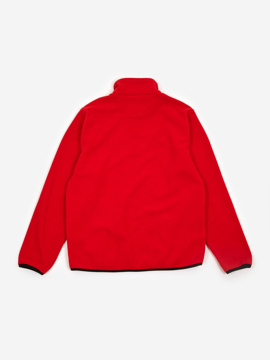 Stussy Stussy Basic Polar Fleece Mock Neck Top - Red - Red