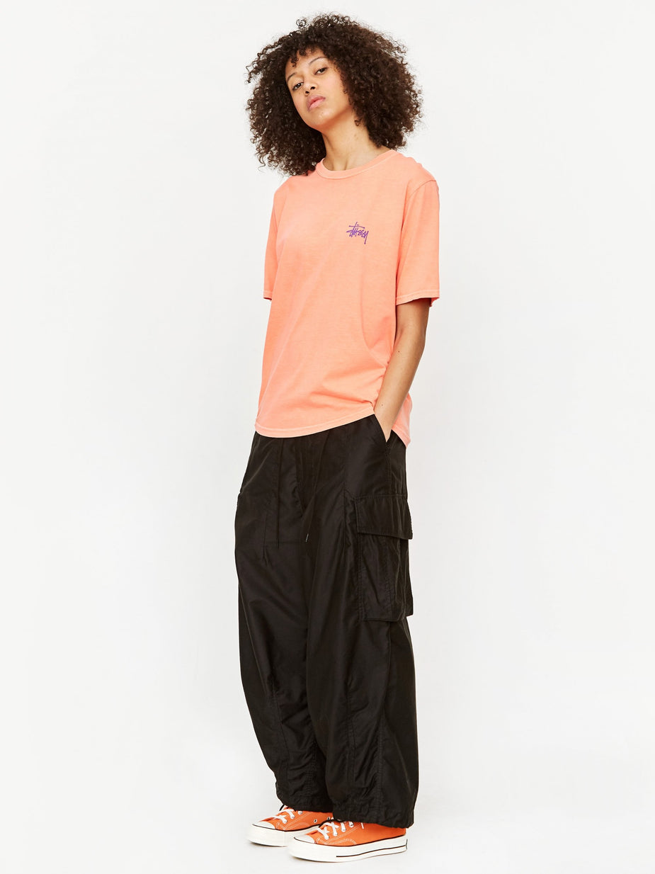Stussy Stussy Basic Pigment Dyed T-Shirt - Neon Orange - Orange