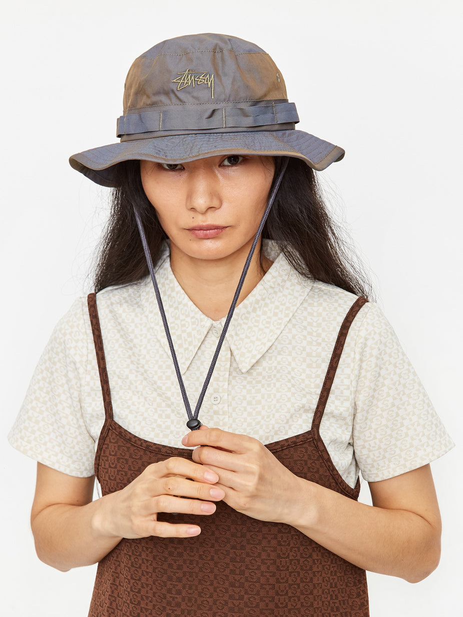 Stussy Stussy Iridescent Boonie Hat - Grey - Grey