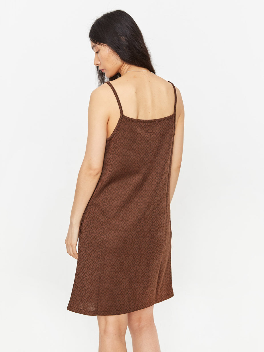 Stussy Stussy Tonal Jacquard Dress - Brown - Brown