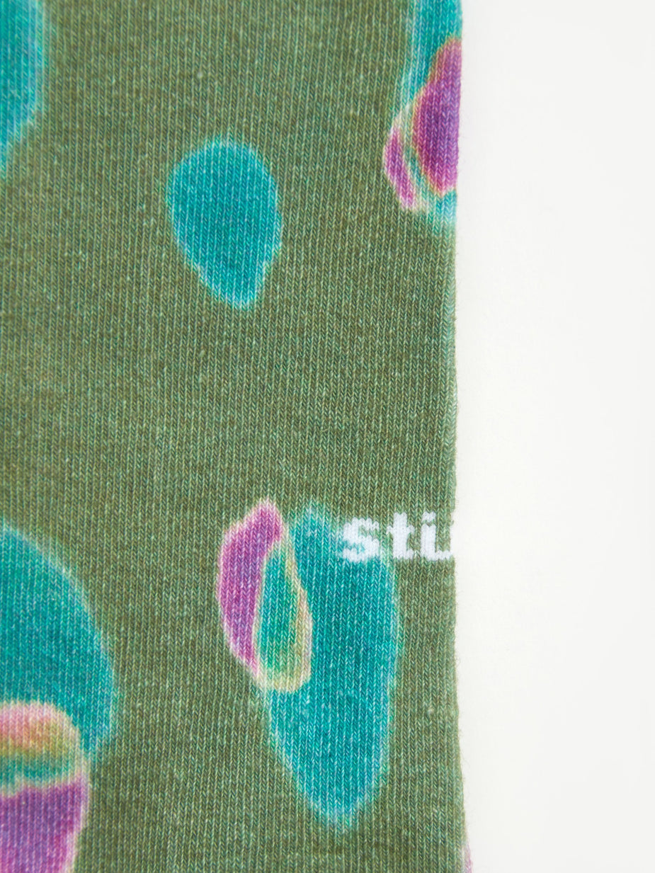 Stussy Stussy Blob Everyday Sock - Olive - Green