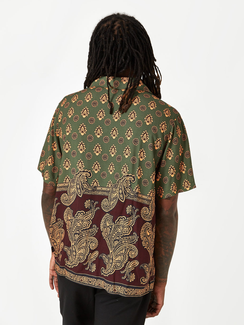 Stussy Stussy Block Paisley Shirt - Burgundy - Red