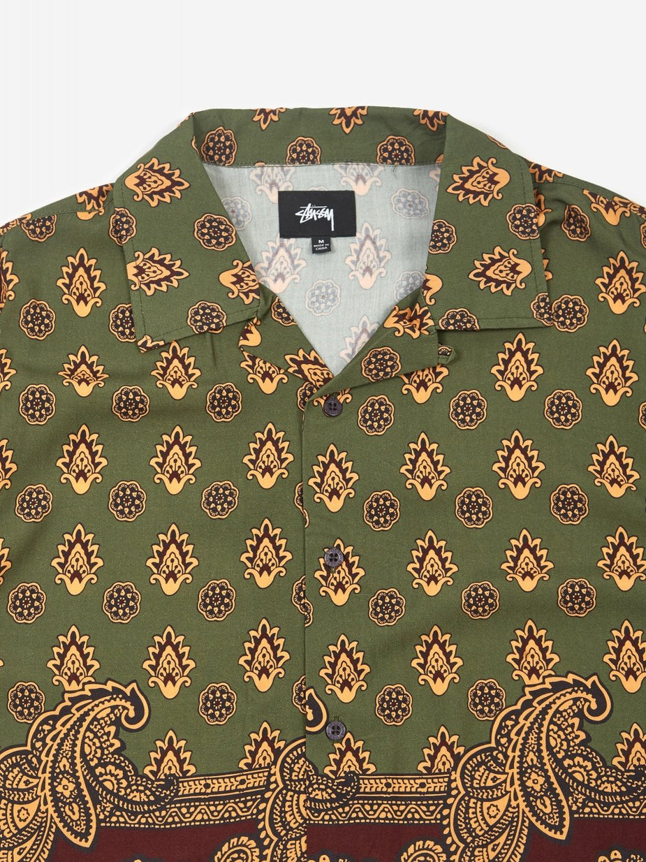 Stussy Stussy Block Paisley Shirt - Burgundy - Red