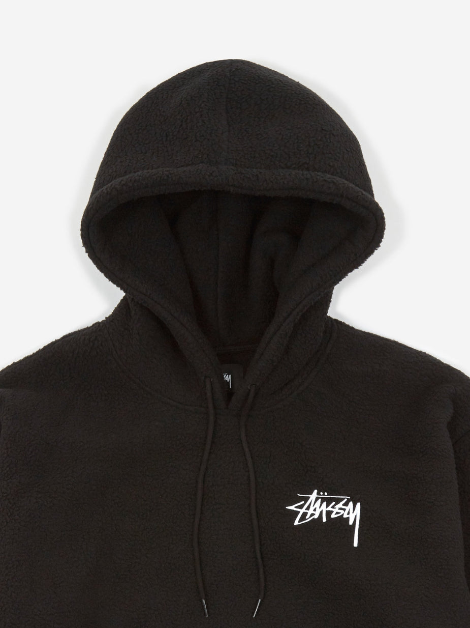Stussy Stussy Bronson Polar Fleece Hoodie - Black - Black