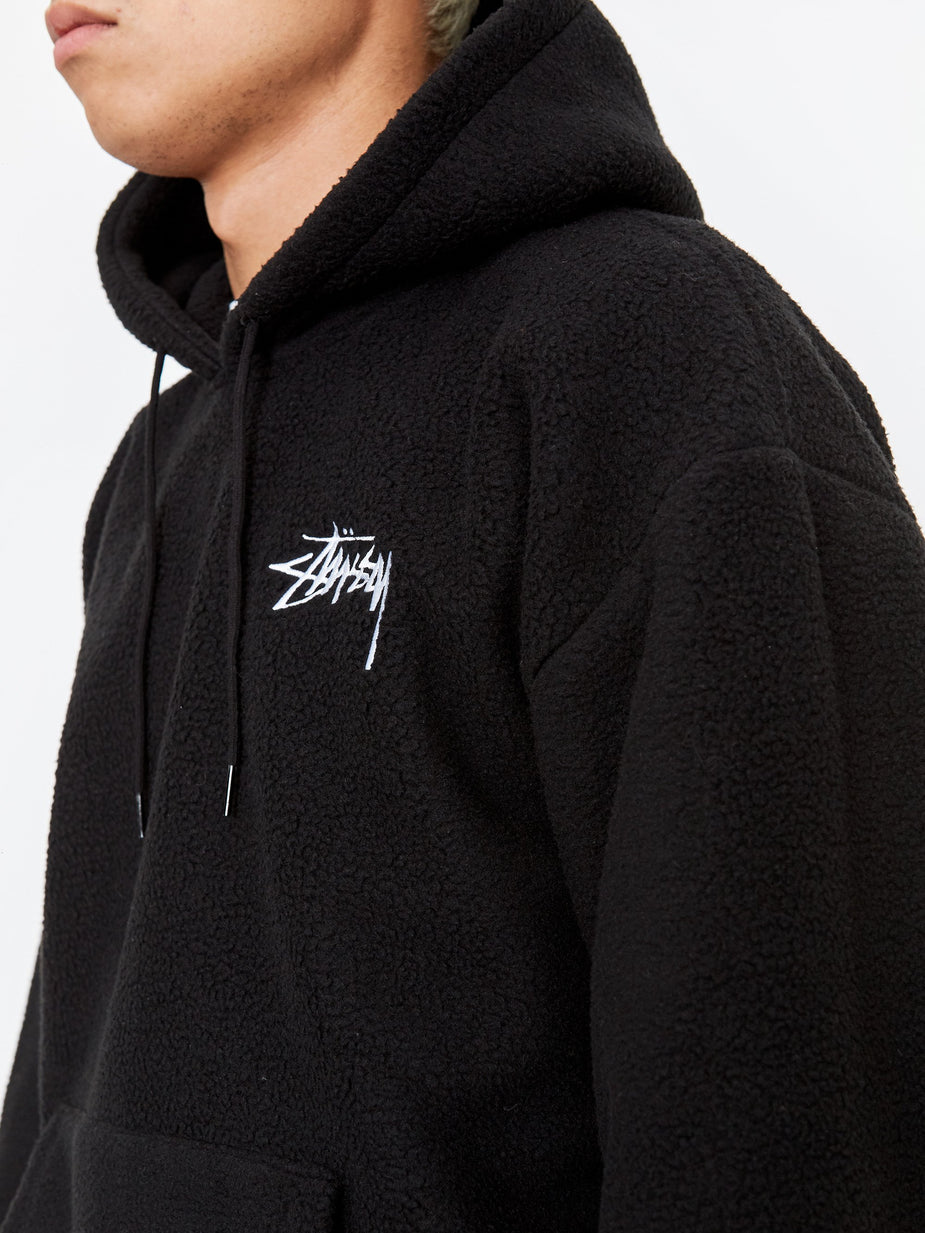 Stussy Stussy Bronson Polar Fleece Hoodie - Black - Black