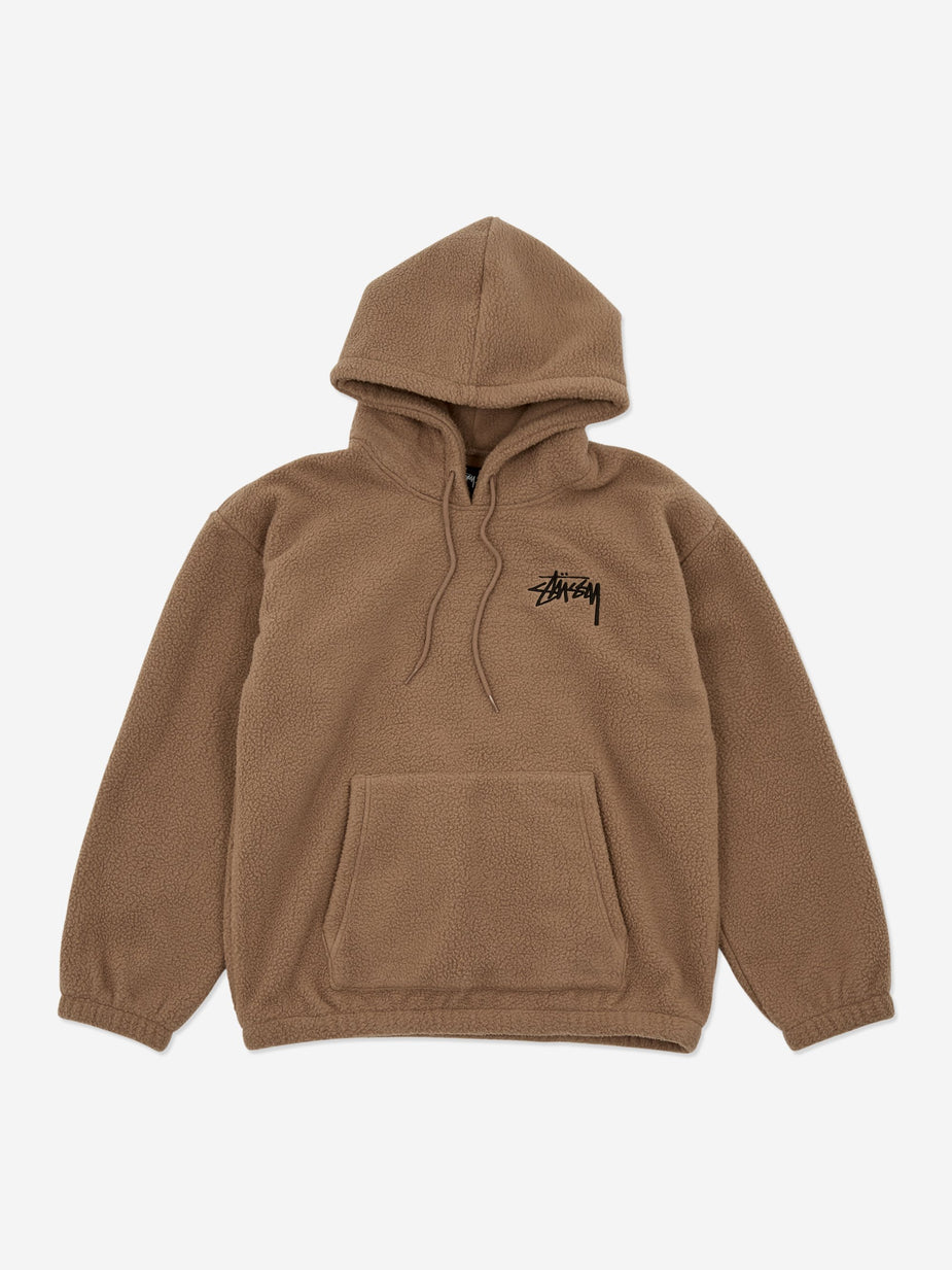 Stussy Stussy Bronson Polar Fleece Hoodie - Taupe - Neutrals