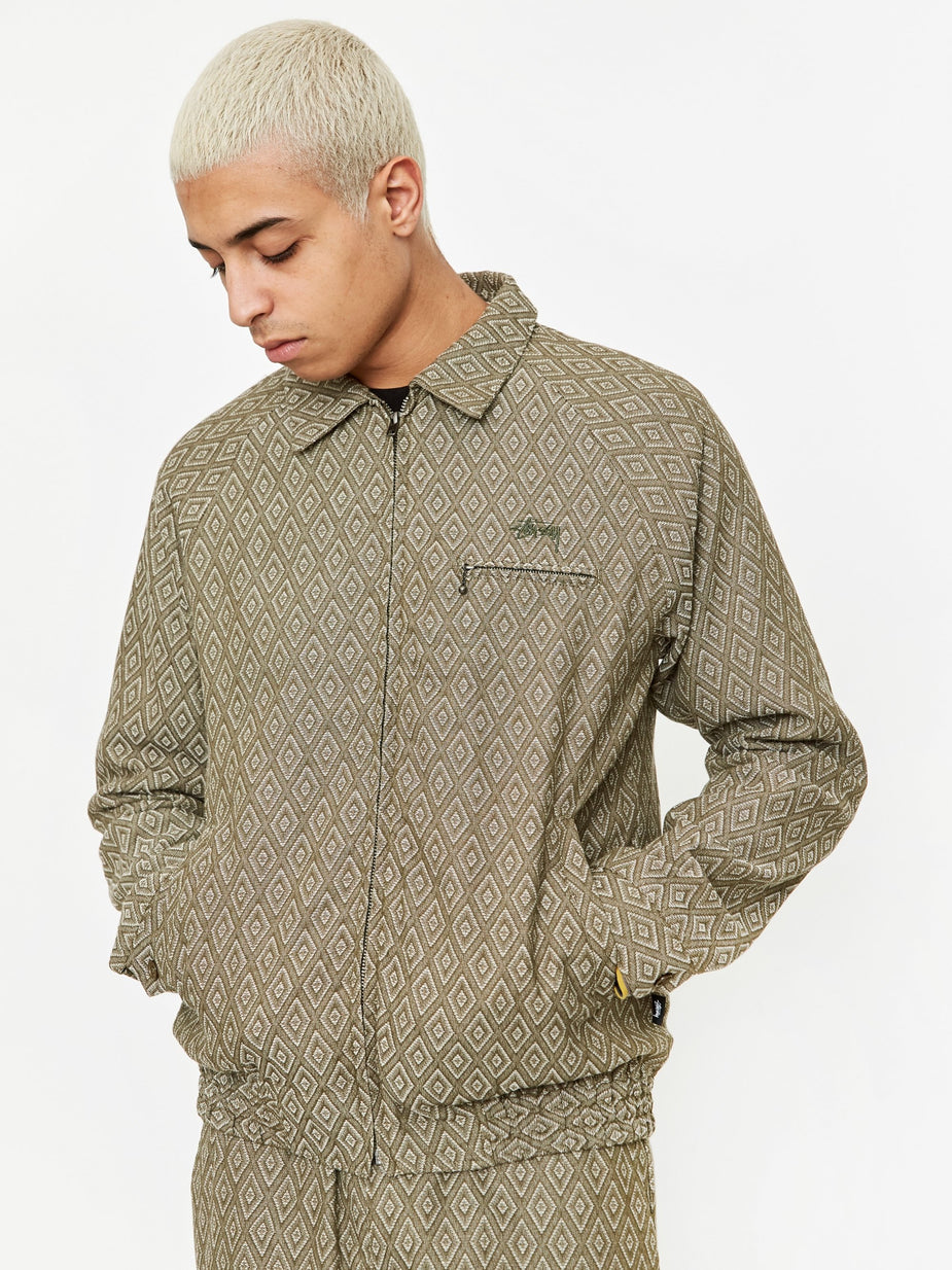 Stussy Stussy Bryan Diamond Jacket - Olive - Green