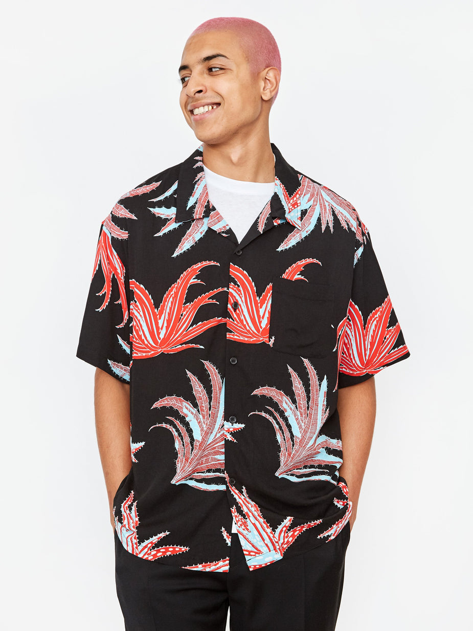 Stussy Stussy Cactus Rayon Shirt - Black - Black