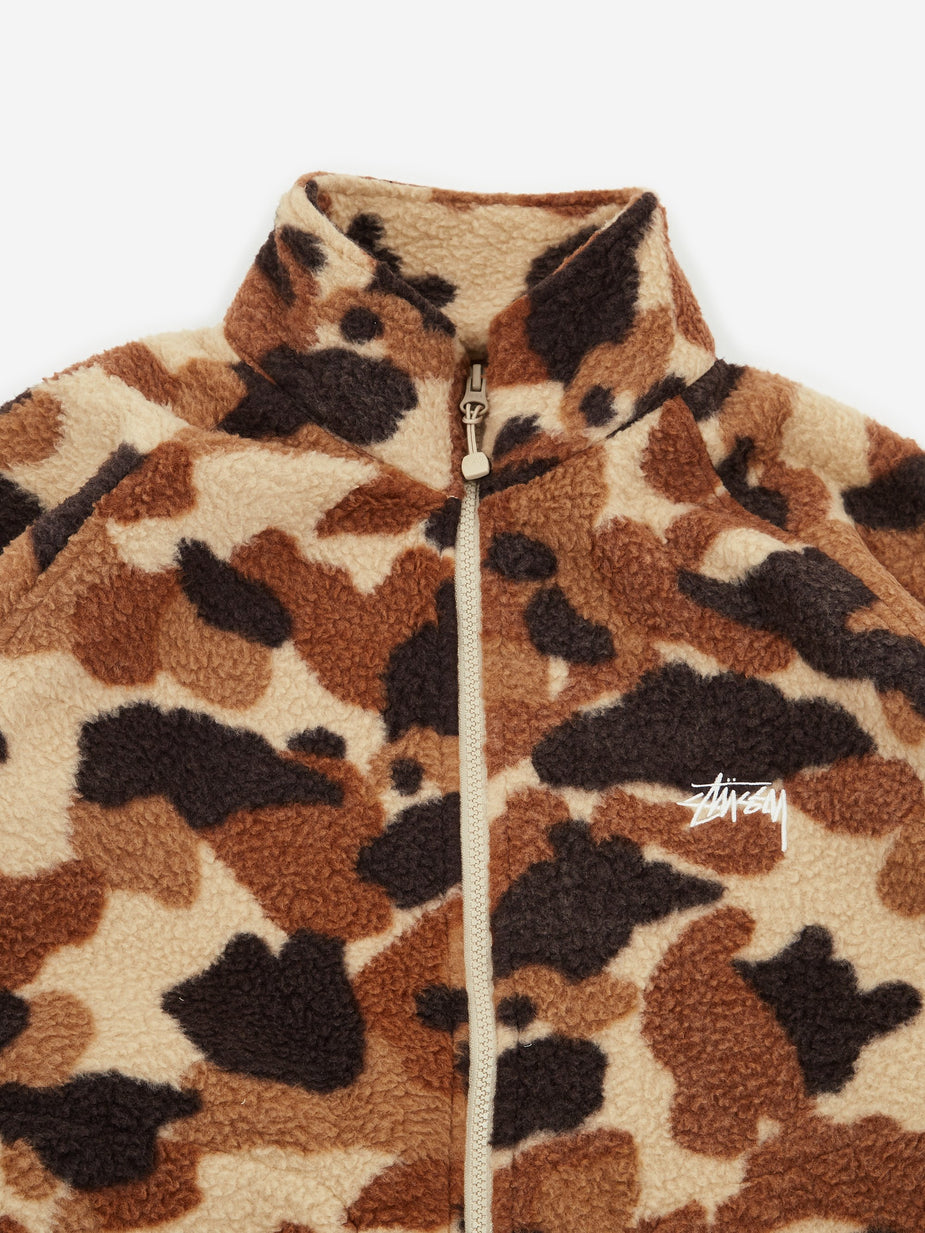 Stussy Stussy Camo Fleece Jacket - Camo - Camo
