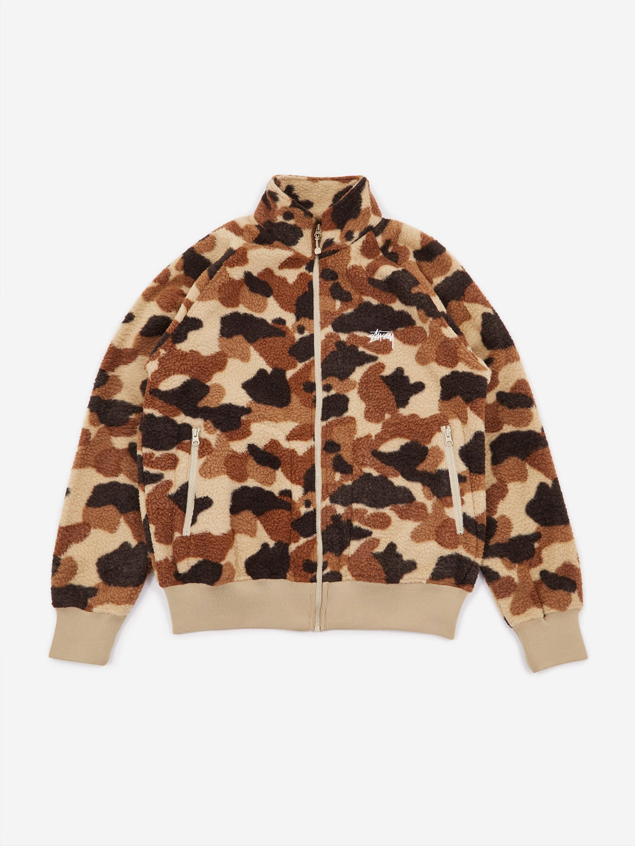 Stussy Stussy Camo Fleece Jacket - Camo - Camo