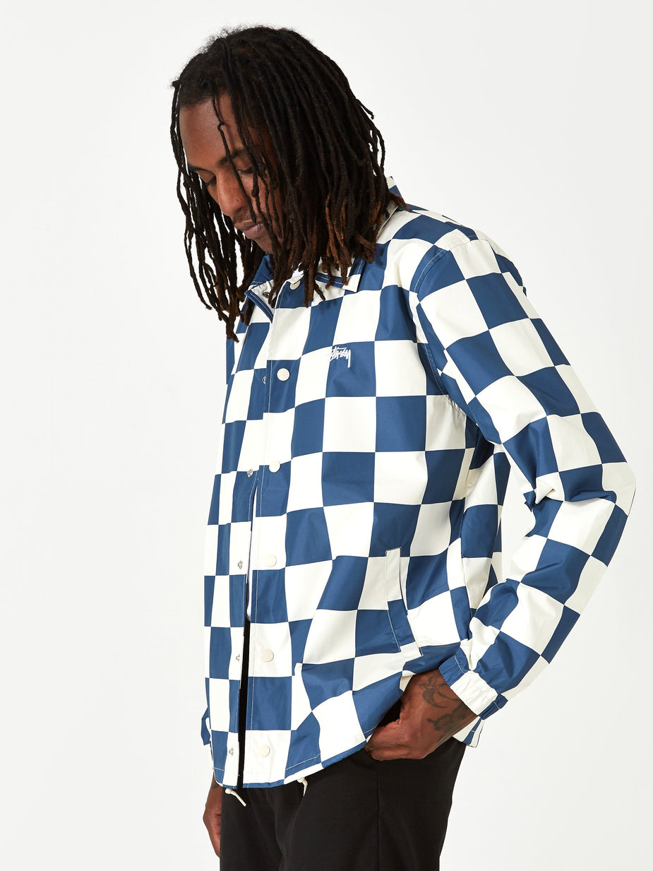 Stussy Stussy Checker Coach Jacket - Slate - Grey