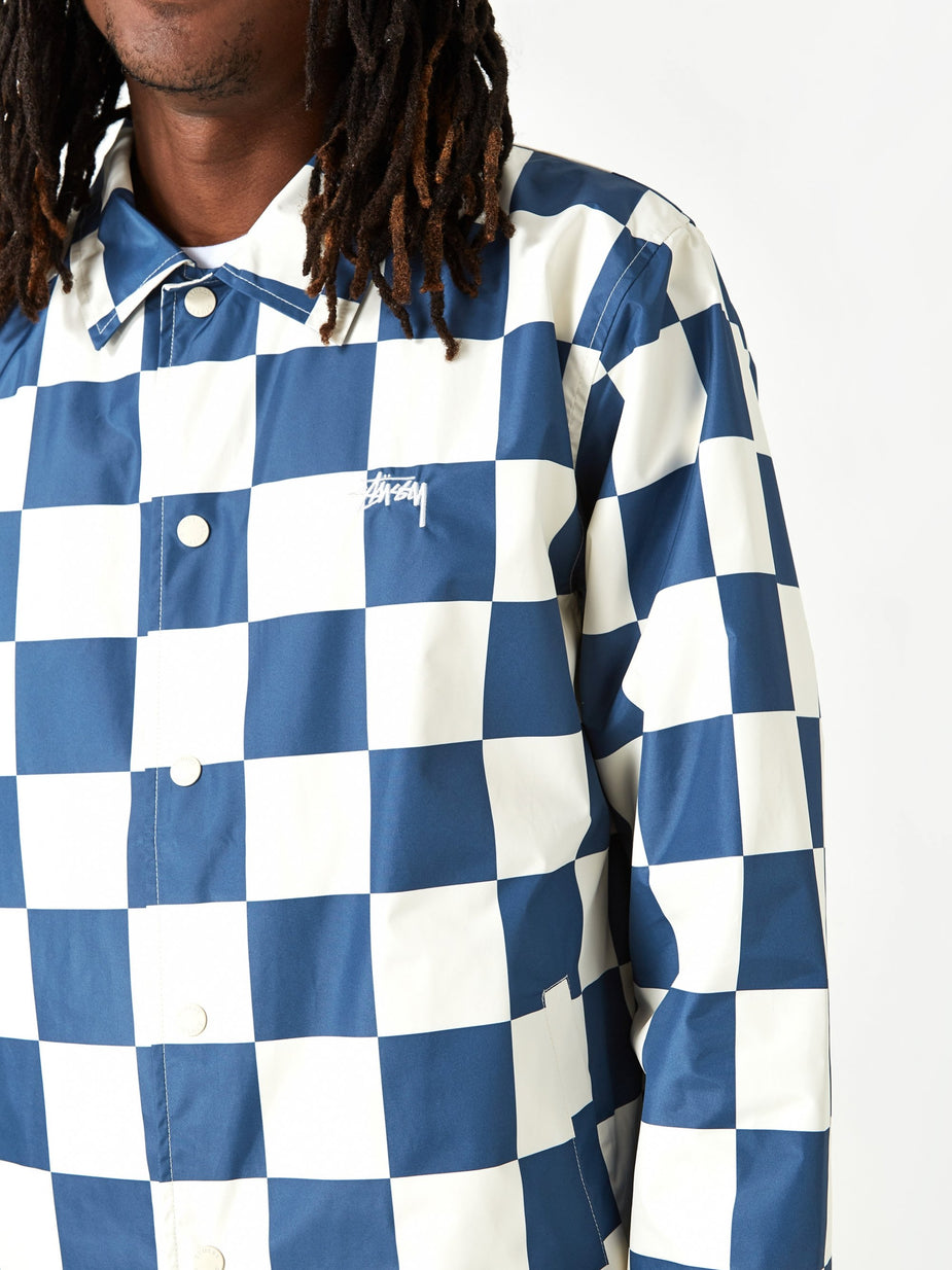 Stussy Stussy Checker Coach Jacket - Slate - Grey
