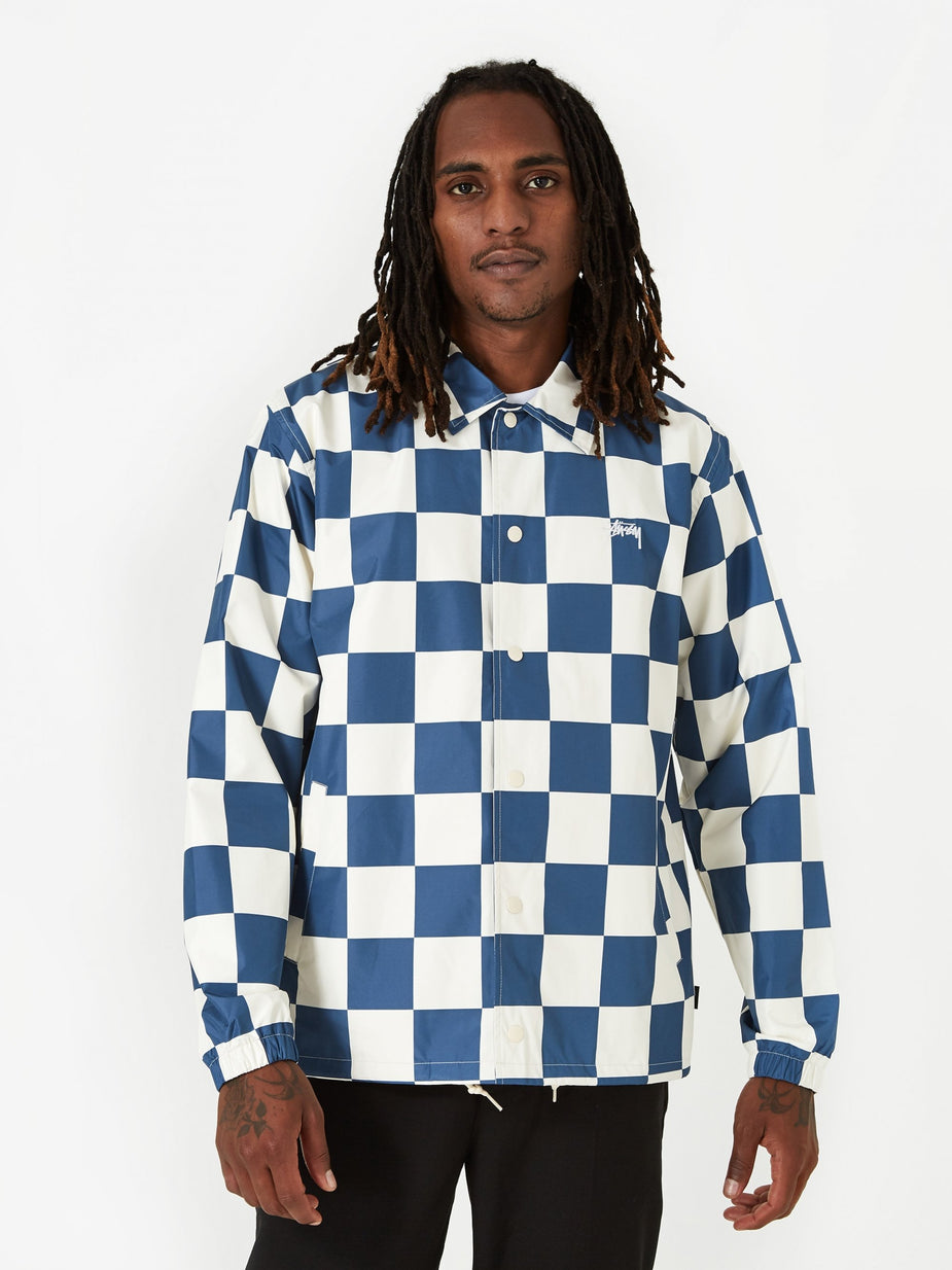 Stussy Stussy Checker Coach Jacket - Slate - Grey