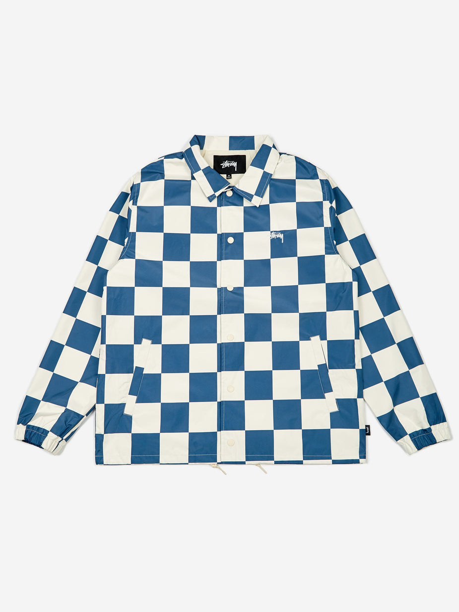 Stussy Stussy Checker Coach Jacket - Slate - Grey