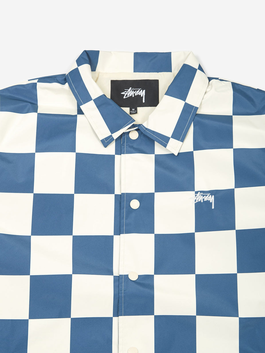 Stussy Stussy Checker Coach Jacket - Slate - Grey