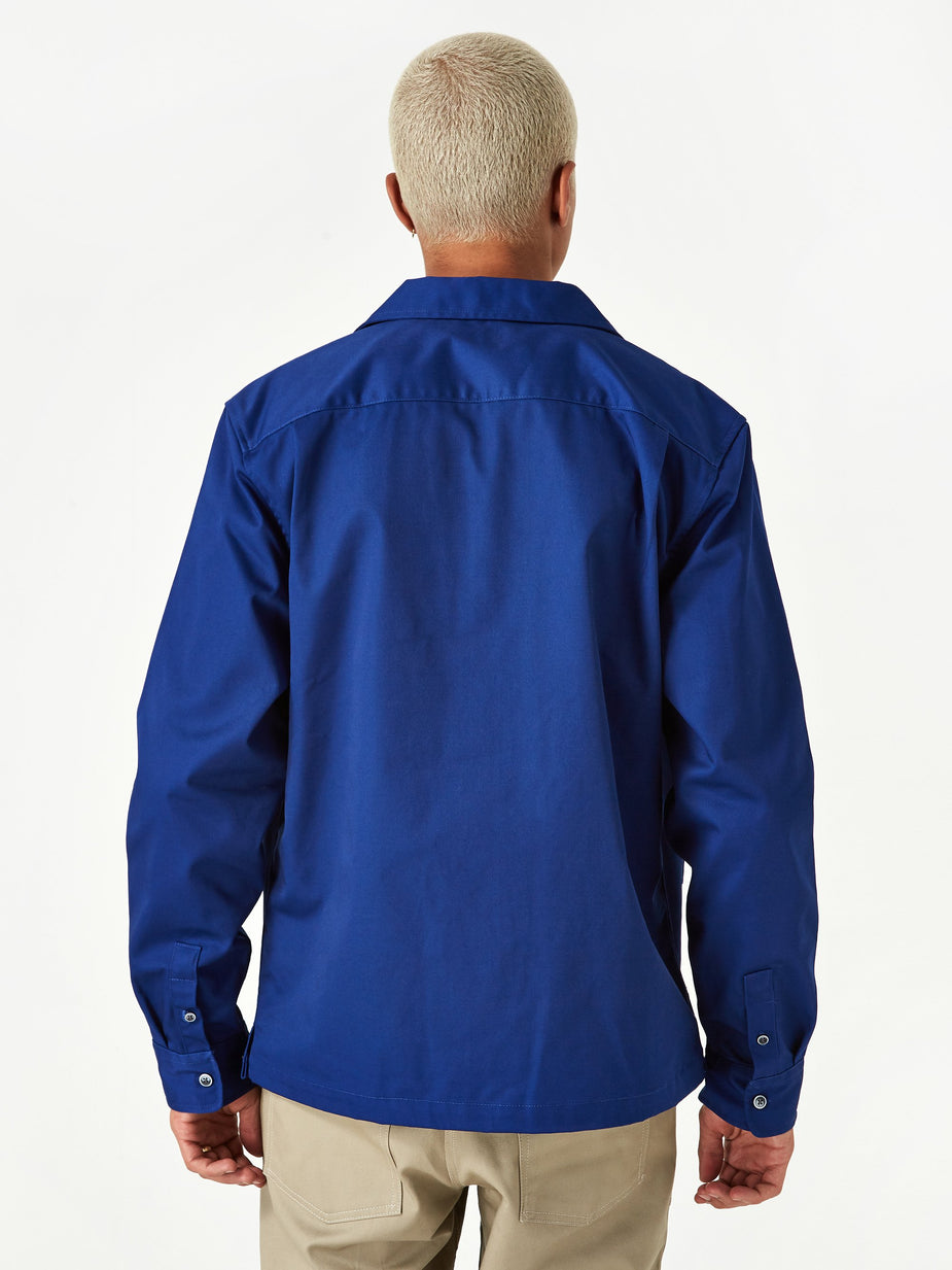 Stussy Stussy Checker Work Longsleeve Shirt - Blue - Blue