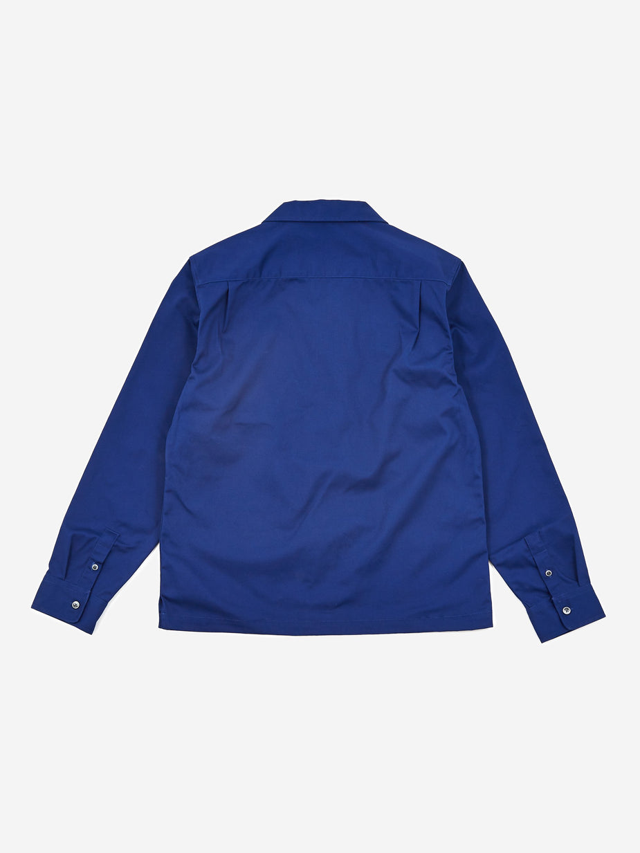 Stussy Stussy Checker Work Longsleeve Shirt - Blue - Blue