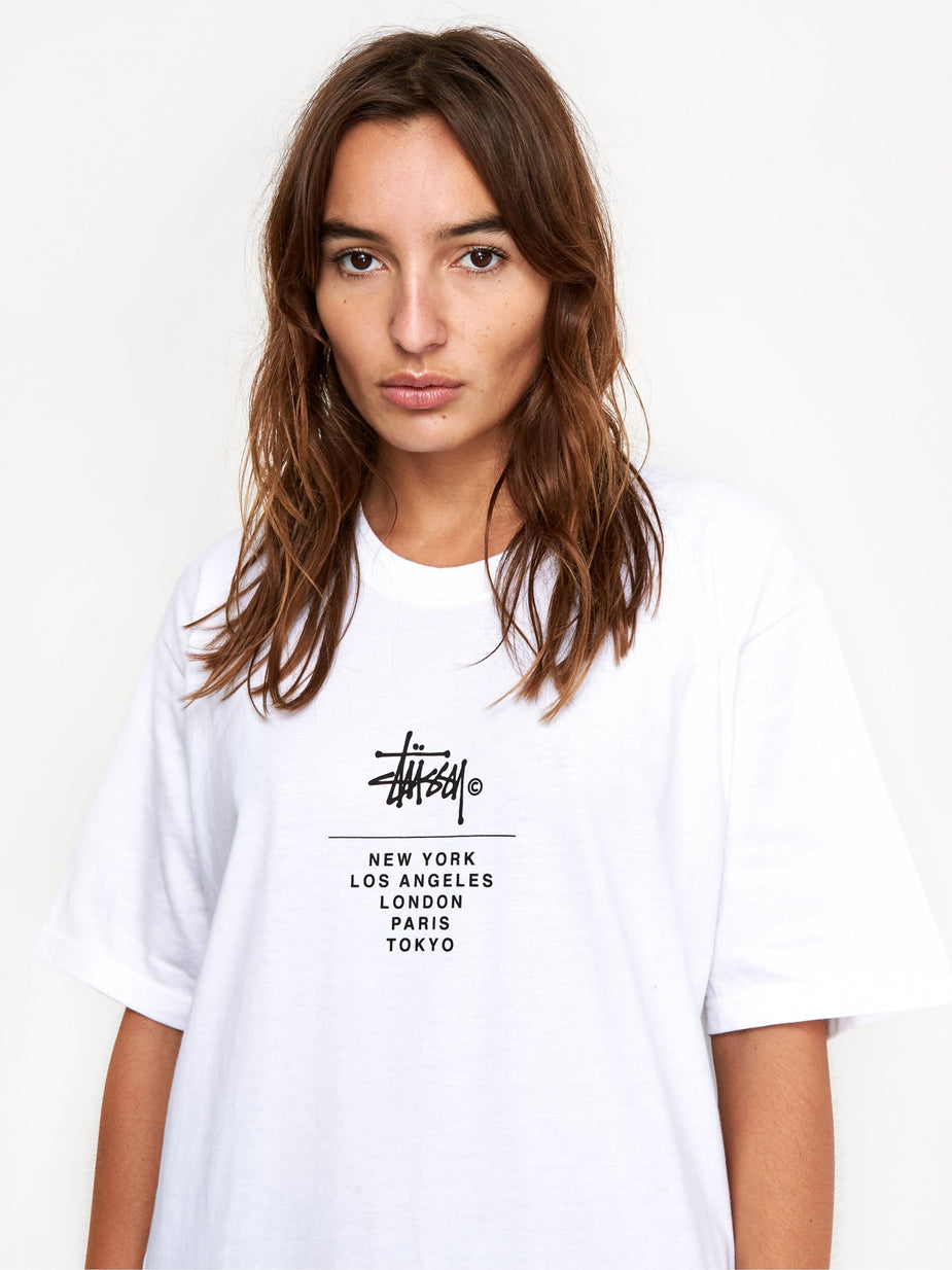 Stussy Stussy City Stack Shortsleeve T-Shirt - White - White