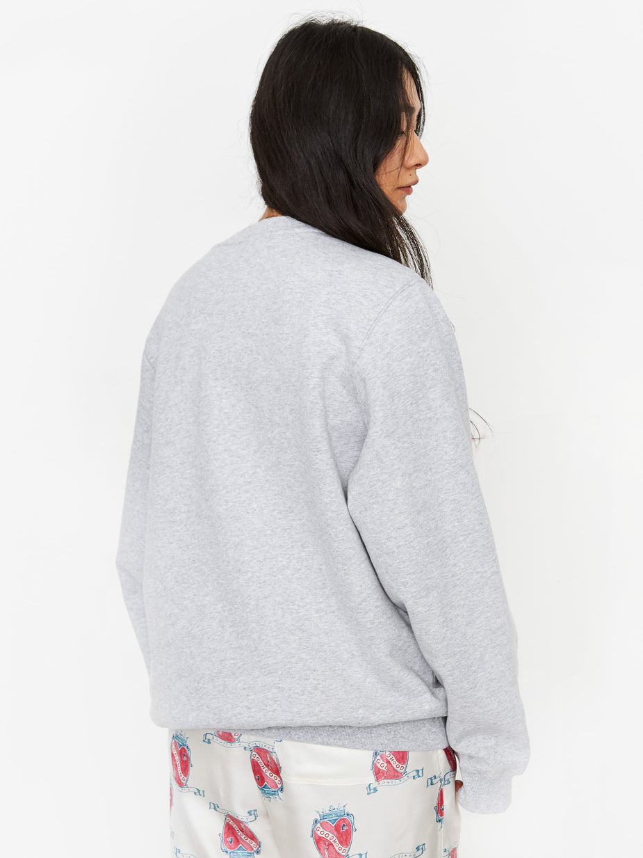 Stussy Stussy Clyde Crewneck Sweatshirt - Ash Heather - Grey
