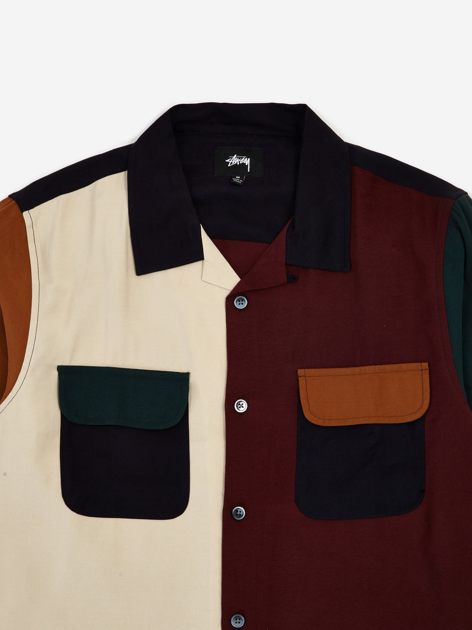 Stussy Stussy Colour Block Rayon Shirt - Multi - Multi