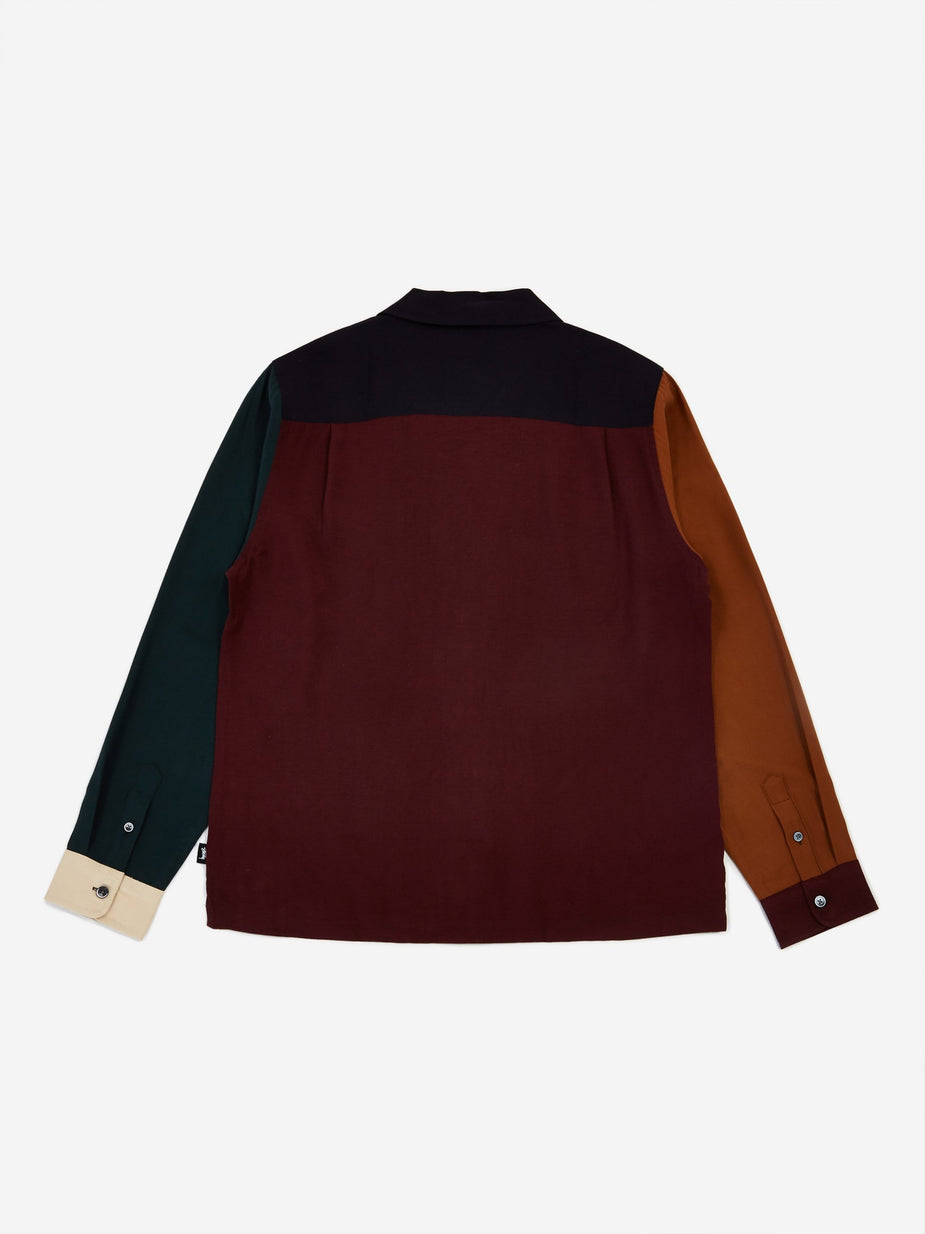 Stussy Stussy Colour Block Rayon Shirt - Multi - Multi
