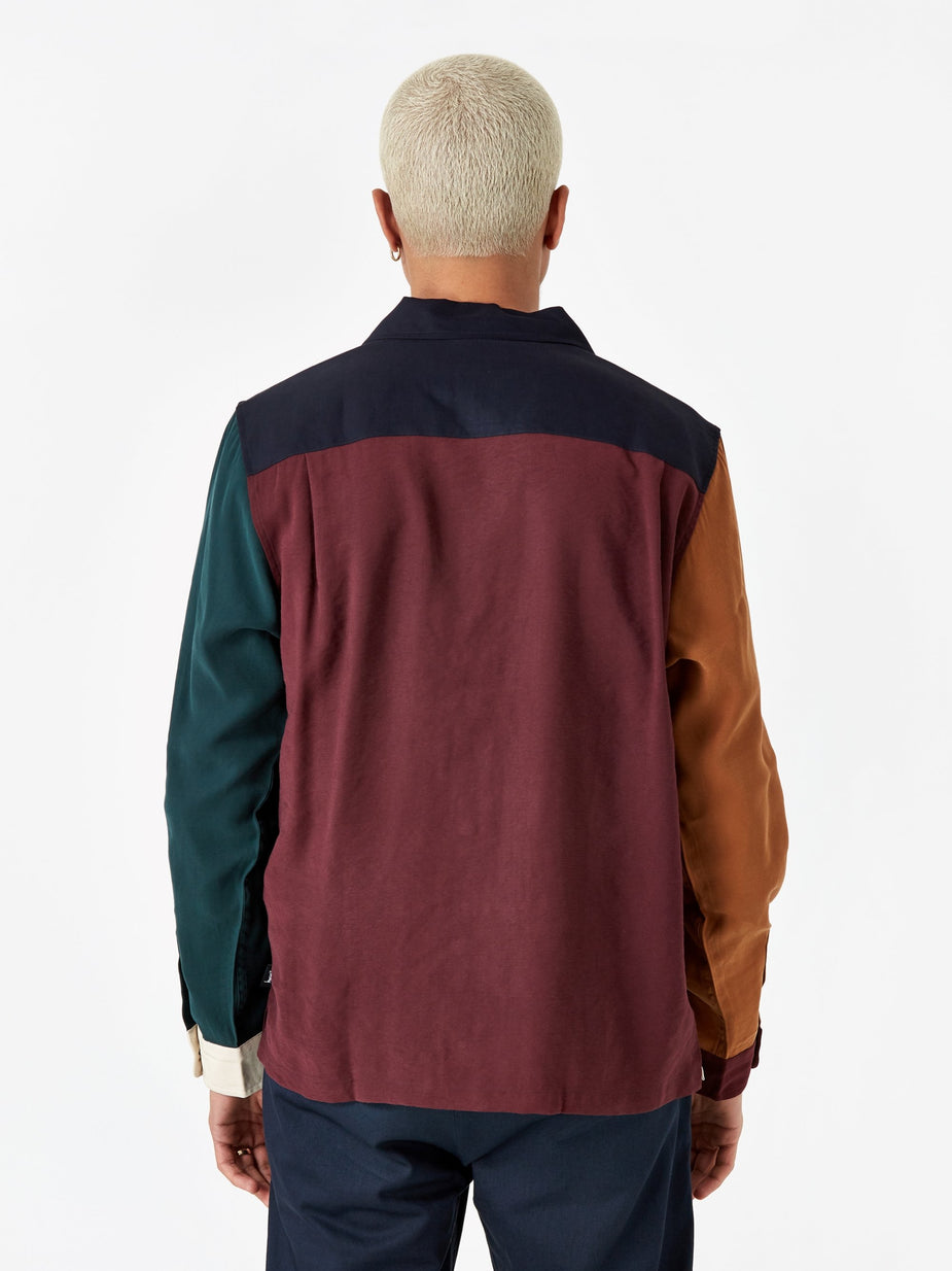 Stussy Stussy Colour Block Rayon Shirt - Multi - Multi