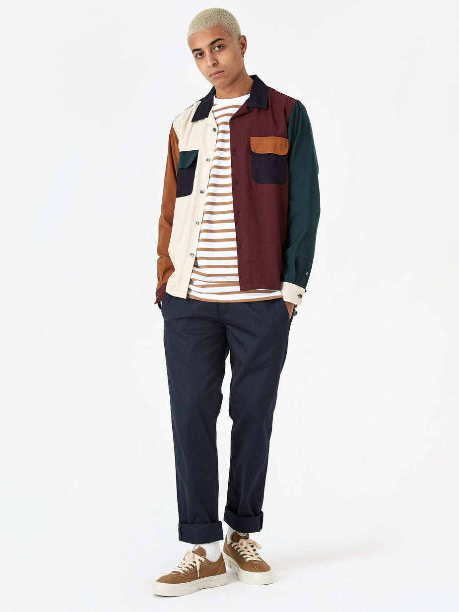 Stussy Stussy Colour Block Rayon Shirt - Multi - Multi