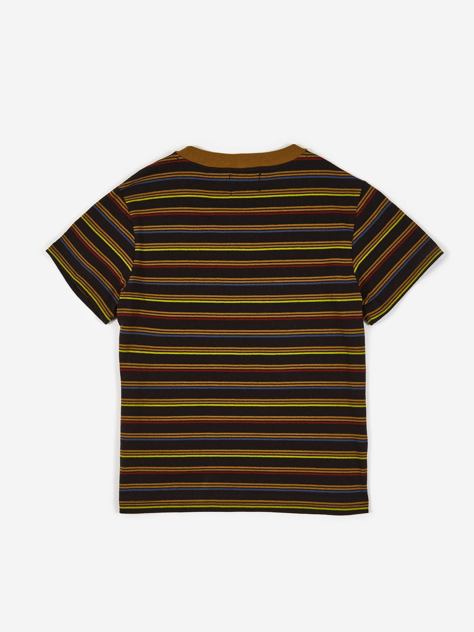 Stussy Stussy Cruz Stripe Cropped T-Shirt - Black - Black