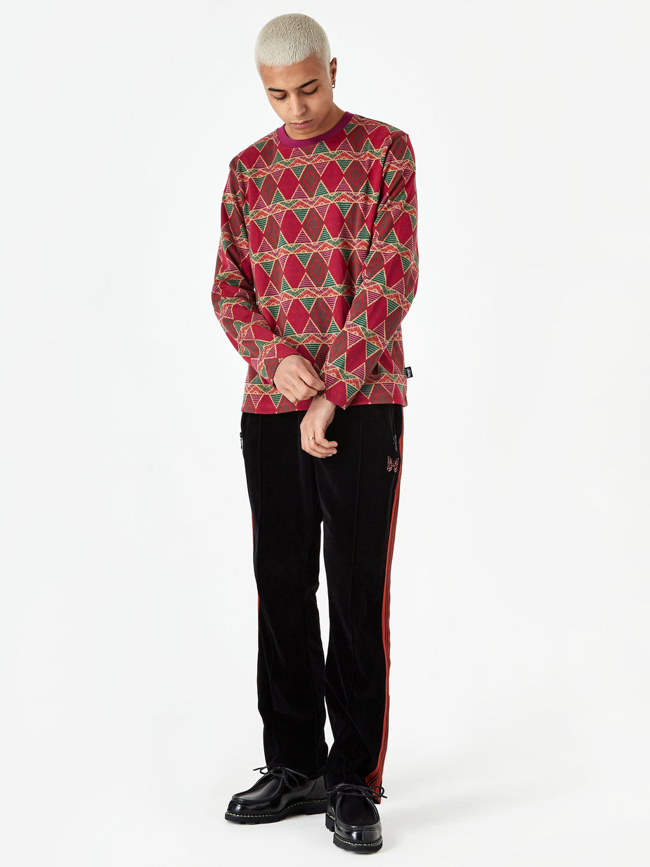 Stussy Stussy Cuzco Longsleeve Crewneck T-Shirt - Berry - Other