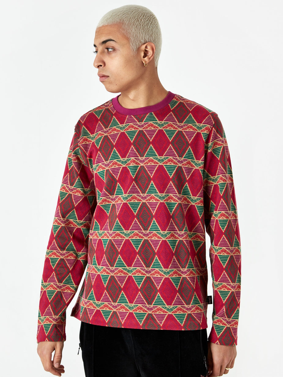 Stussy Stussy Cuzco Longsleeve Crewneck T-Shirt - Berry - Other