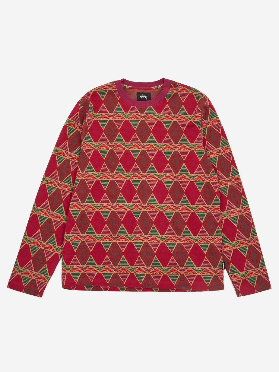 Stussy Stussy Cuzco Longsleeve Crewneck T-Shirt - Berry - Other