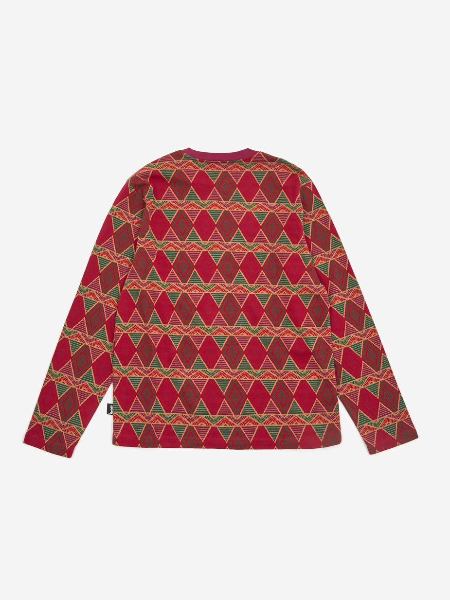 Stussy Stussy Cuzco Longsleeve Crewneck T-Shirt - Berry - Other