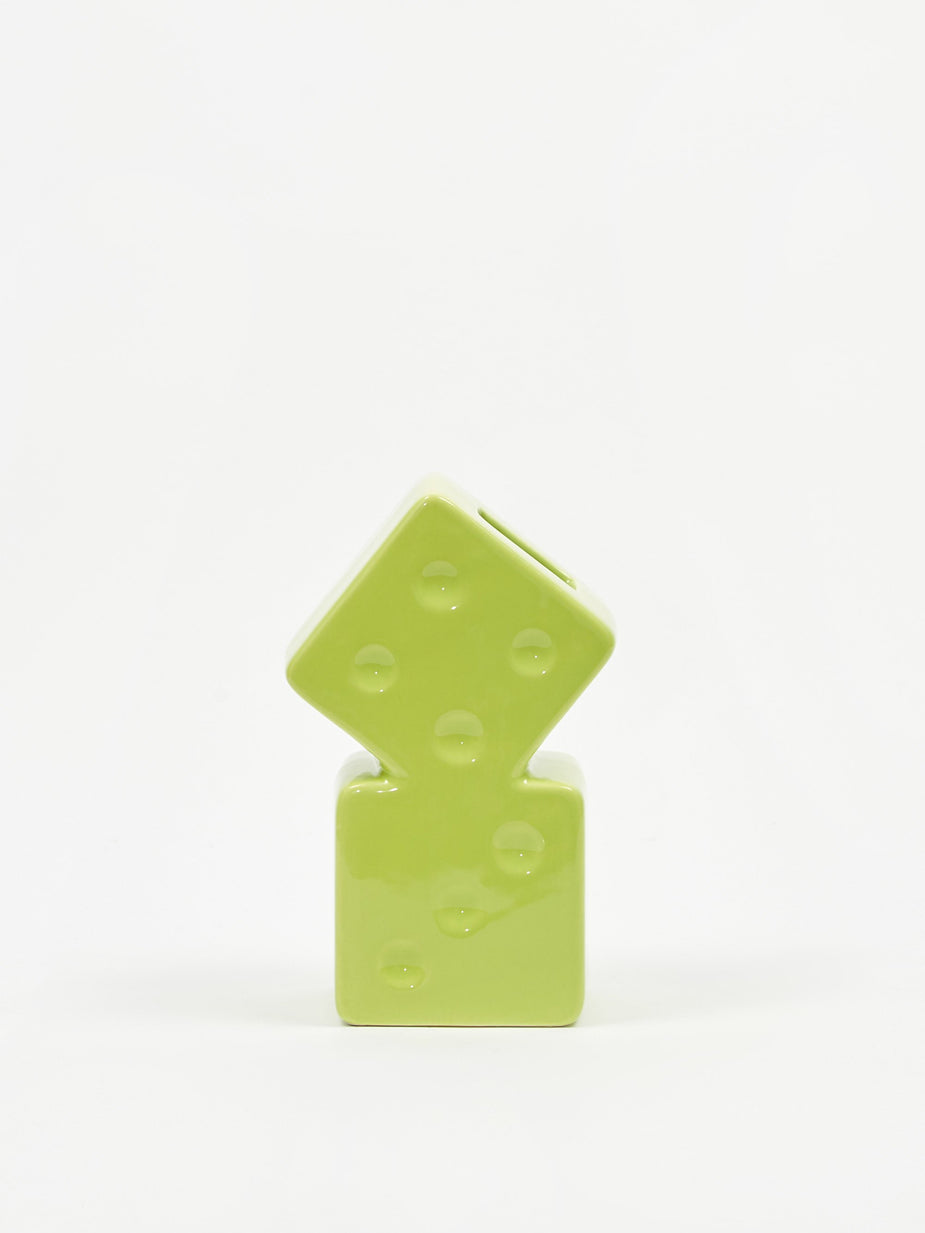 Stussy Stussy Dice Ceramic Vase - Lime - Green