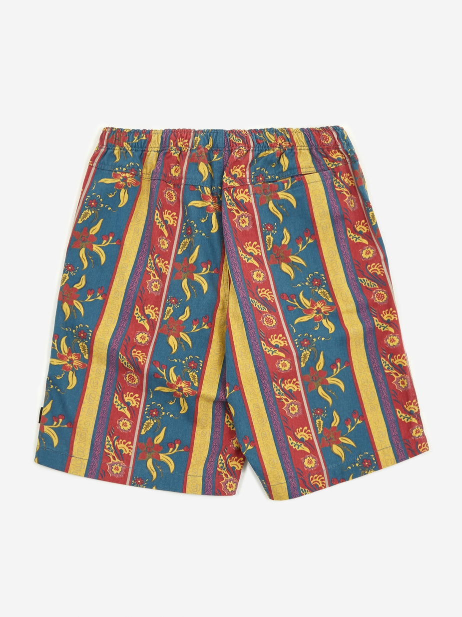 Stussy Stussy Fleur Stripe Beach Short - Navy - Blue