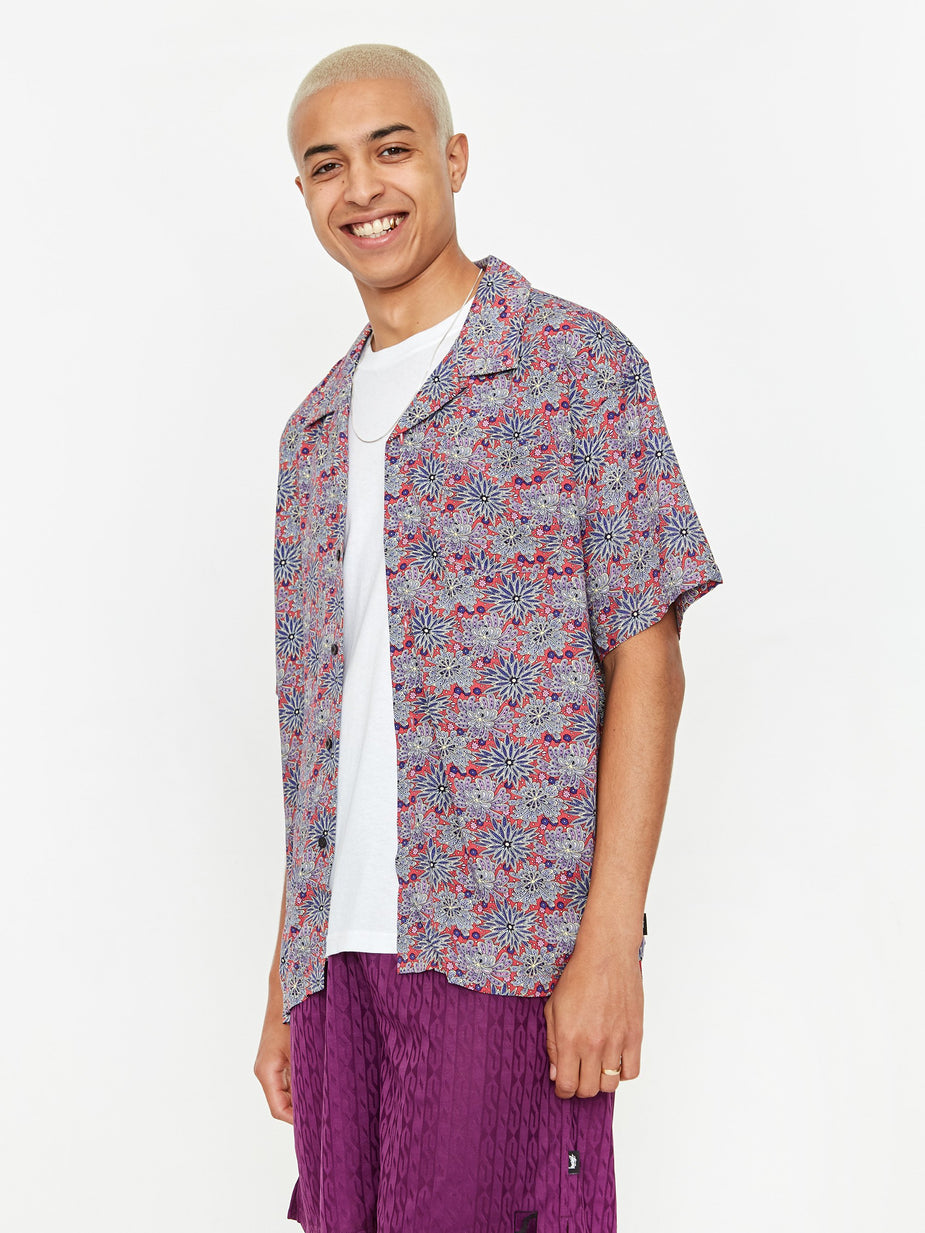 Stussy Stussy Floral Print Shirt - Red - Red