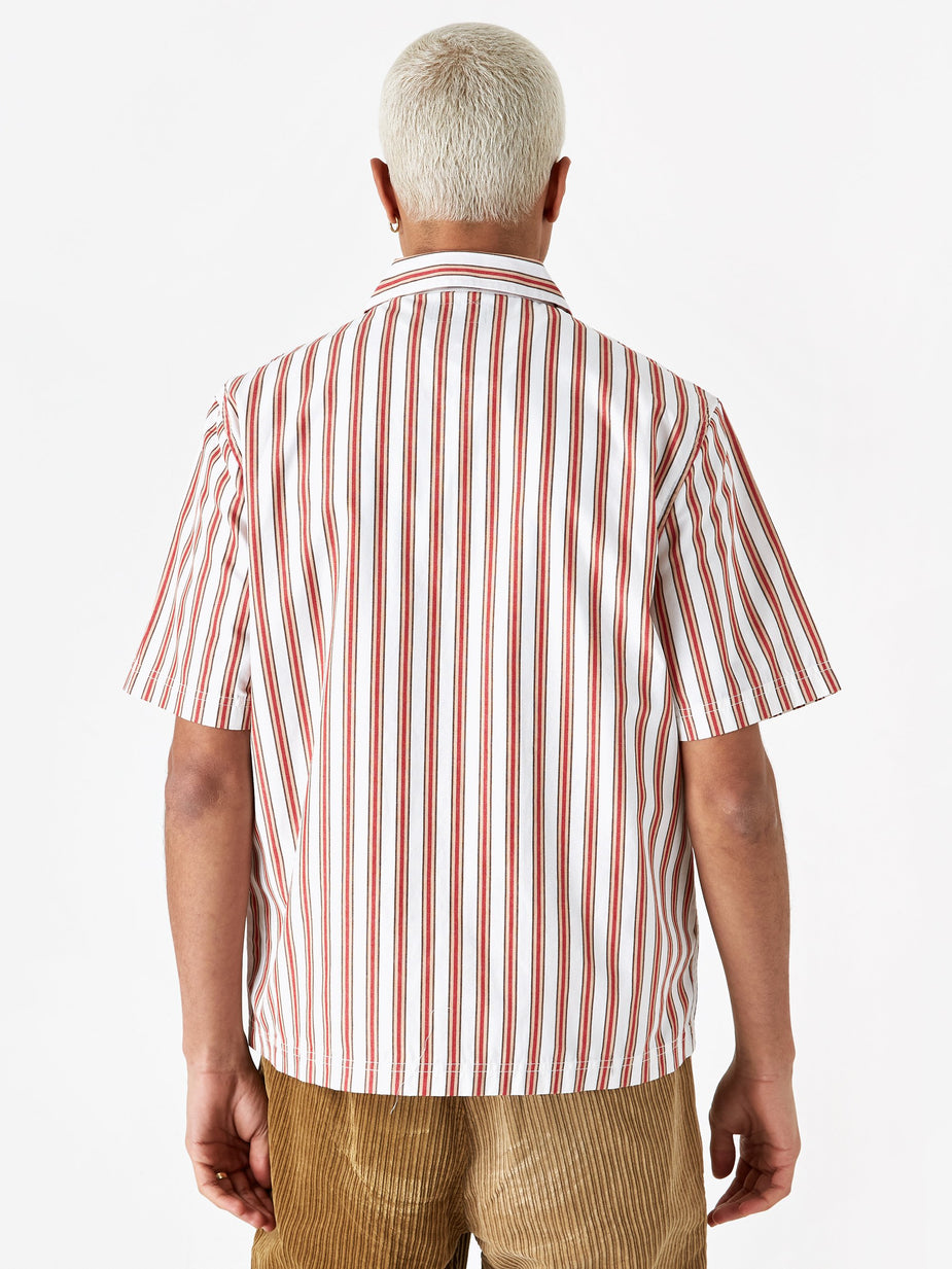 Stussy Stussy Garage Zip Up Shirt - Stripe - Other