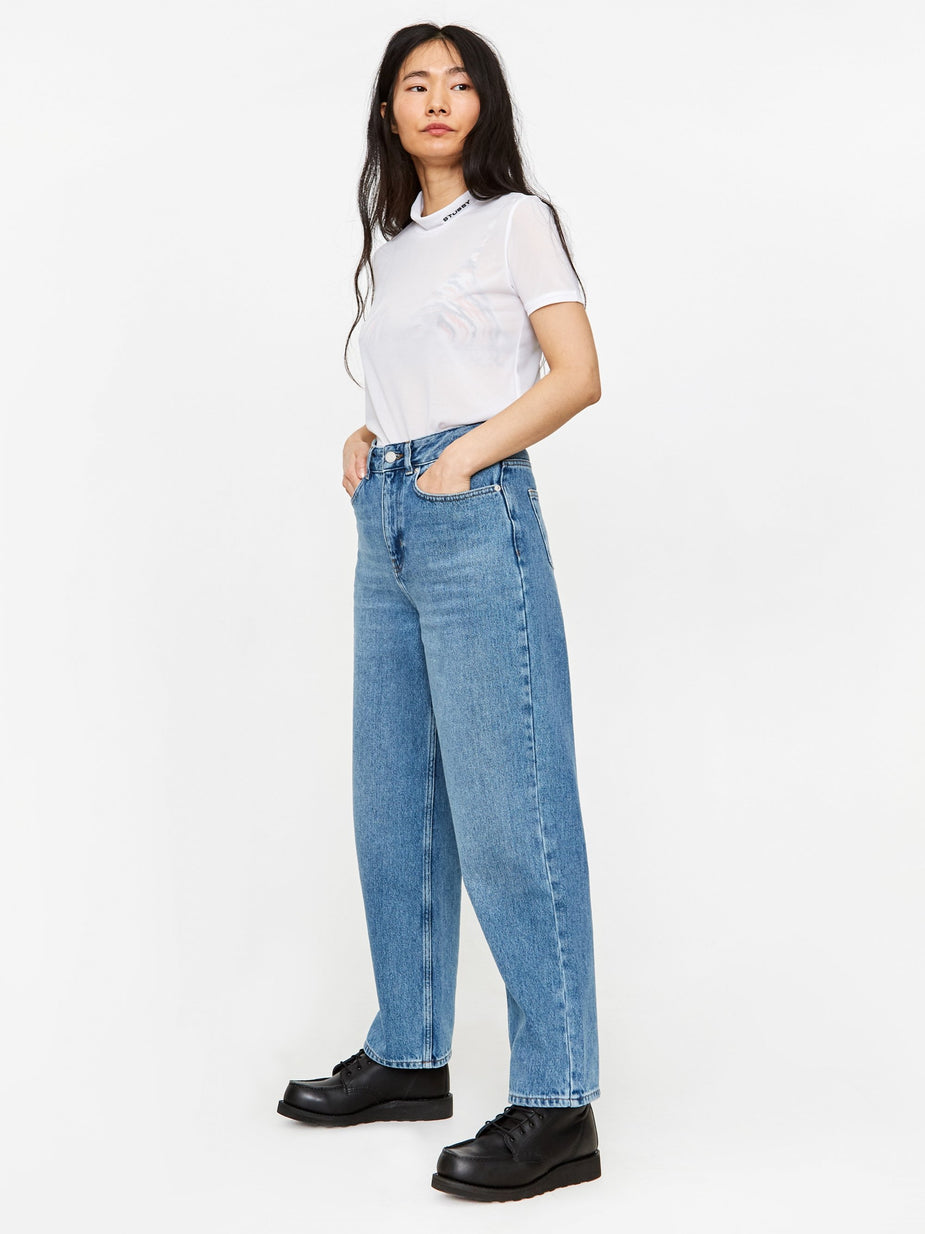 Stussy Stussy Gazer Mock T-Shirt - White - White