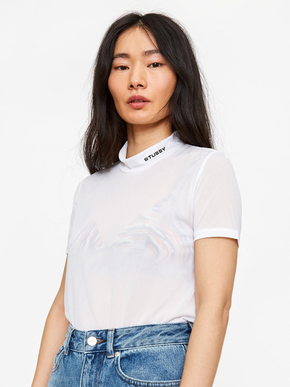 Stussy Stussy Gazer Mock T-Shirt - White - White