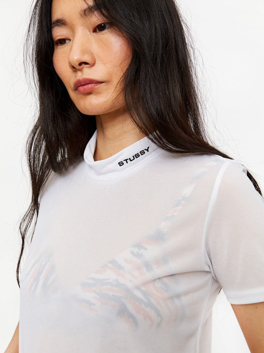 Stussy Stussy Gazer Mock T-Shirt - White - White