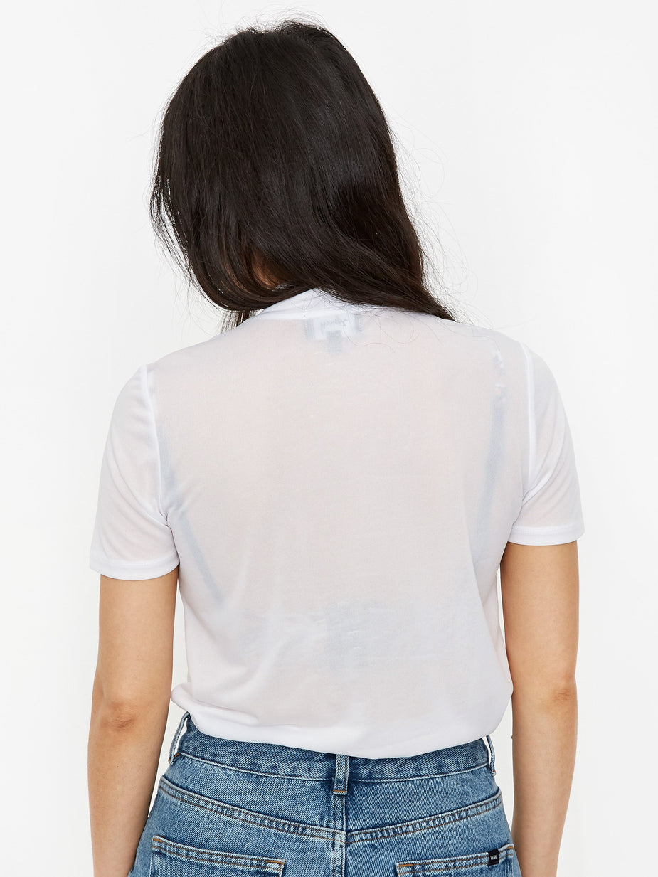 Stussy Stussy Gazer Mock T-Shirt - White - White