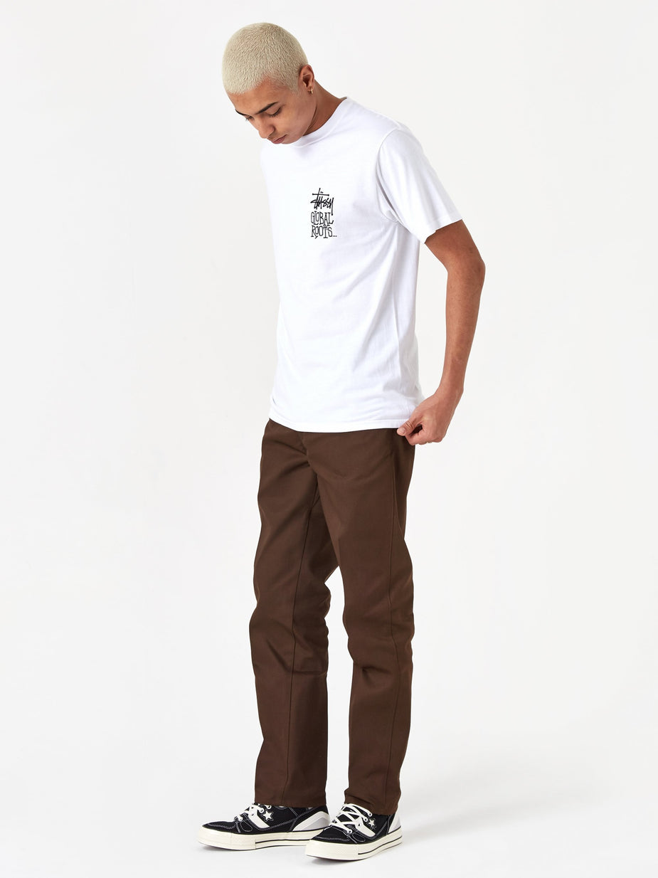 Stussy Stussy Global Roots Shortsleeve T-Shirt - White - White
